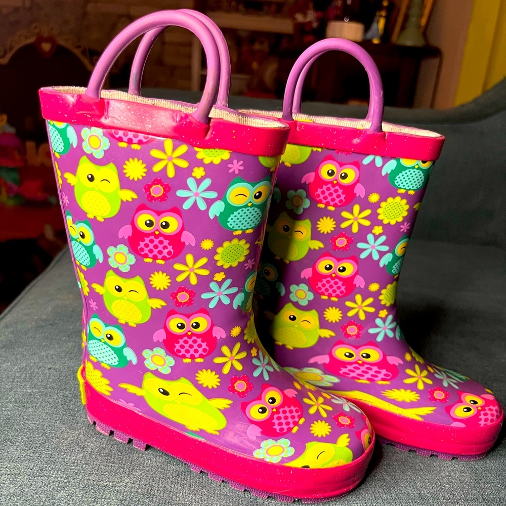 Little Girls size 7/8 Western Chief Rain Boots